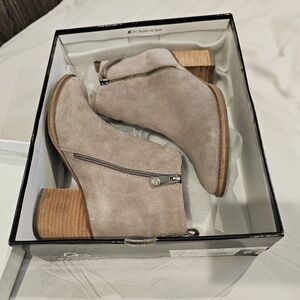 Blondo Nova Mushroom Waterproof Suede Ankle Boots